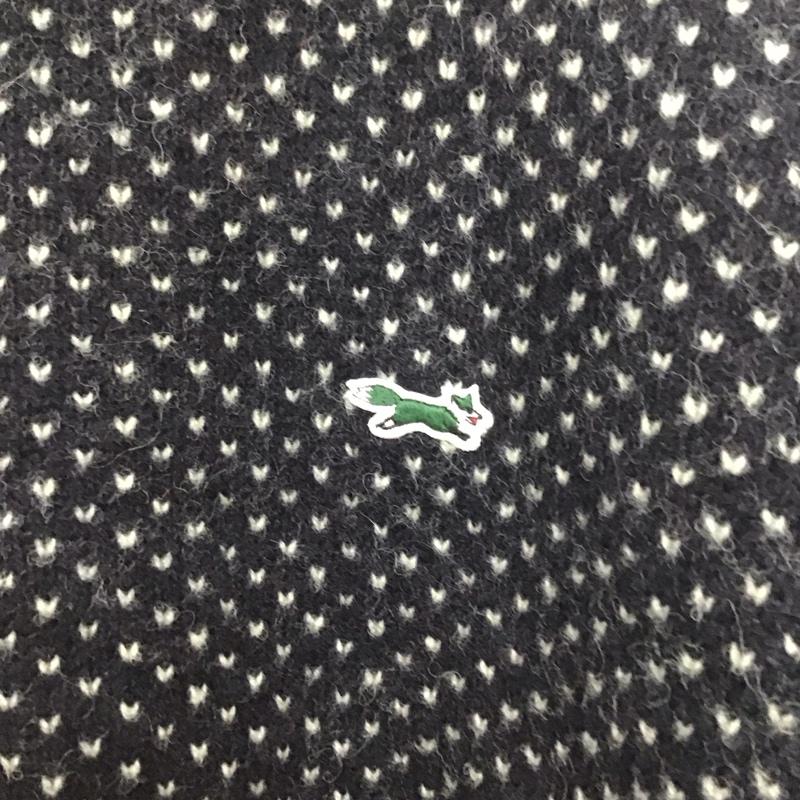 フリークスストア FREAK S STORE ニット、セーター 長袖 長袖ニットカットソー クルーネック セーター M プリント 紺 / ネイビー /  メンズ USED 古着 中古 10140309