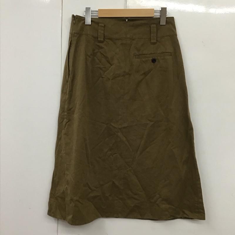 マーガレットハウエル MARGARET HOWELL スカート ひざ丈スカート 3 無地 茶 / ブラウン /  レディース USED 古着 中古 10131695