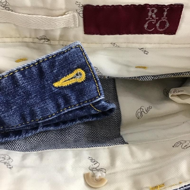 リコ RICO パンツ デニム、ジーンズ デニムパンツ ショートパンツ ハーフパンツ S 無地 インディゴ / インディゴ /  メンズ USED 古着 中古 10149604