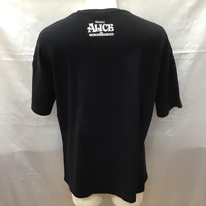 ザラ ZARA Tシャツ 半袖 半袖カットソー プリントTシャツ クルーネックカットソー L プリント 黒 / ブラック /  メンズ USED 古着 中古 10113199