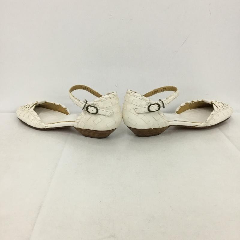 ツモリチサトウォーク tsumori chisato WALK パンプス パンプス 3397 メッシュ ストラップ 箱有 23.5 23.5cm 無地 白 / ホワイト /  レディース USED 古着 中古 10149248