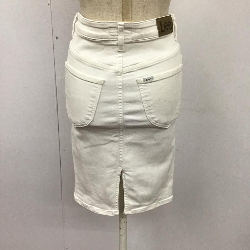 リー Lee スカート ひざ丈スカート LL0708 HERITAGE LASTIC HIGHペンシルスカート XS 無地 白 / ホワイト /  レディース USED 古着 中古 10112988