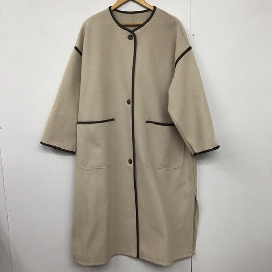 レイカズン Ray Cassin コート コート一般 長袖ロングコート アウター ノーカラーカジュアルジャケット FREE 無地 ベージュ / ベージュ /  レディース USED 古着 中古 10141665