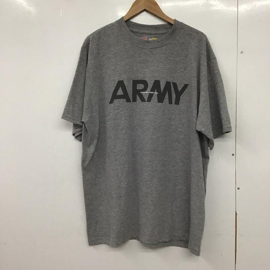 古着 USED Tシャツ 半袖 半袖カットソー プリントTシャツ クルーネックカットソー L ロゴ、文字 灰 / グレー /  メンズ USED 古着 中古 10148013