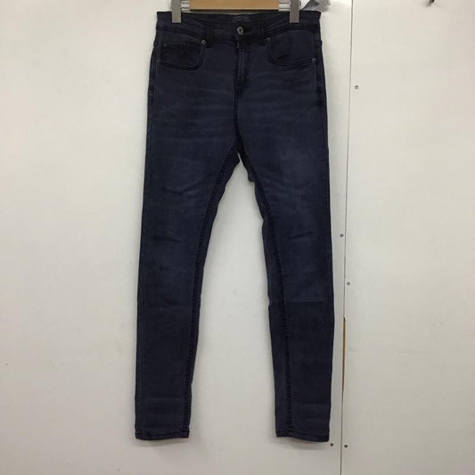ザラメン ZARA MAN パンツ デニム、ジーンズ デニムパンツ スリムパンツ カジュアルパンツ ストレッチパンツ 38 無地 紺 / ネイビー /  メンズ USED 古着 中古 10143693