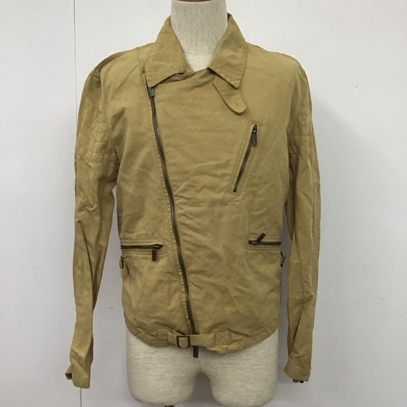 アルマーニエクスチェンジ A/X ARMANIEXCHANGE ジャケット、上着 ジャケット、ブレザー ジップアップジャケット コットンライダースジャケット ジャンパー カジュアルジャケット S 無地 ベージュ / ベージュ /  メンズ USED 古着 中古 10106315