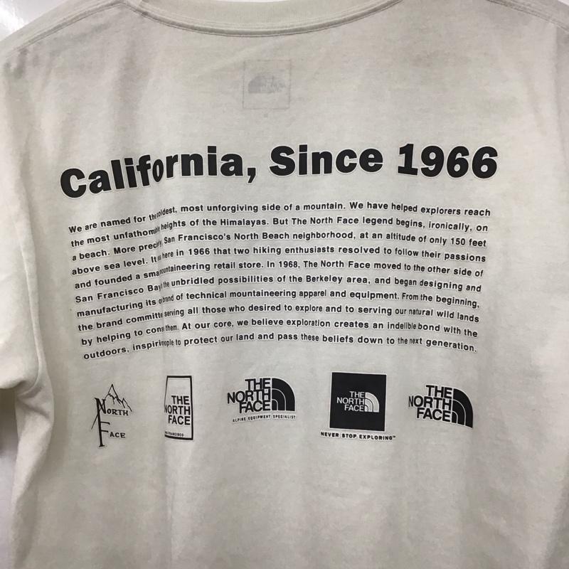 ザノースフェイス THE NORTH FACE Tシャツ 半袖 nt32159 半袖Tシャツ プリントTシャツ XL ロゴ、文字 白 / ホワイト /  メンズ USED 古着 中古 10145925