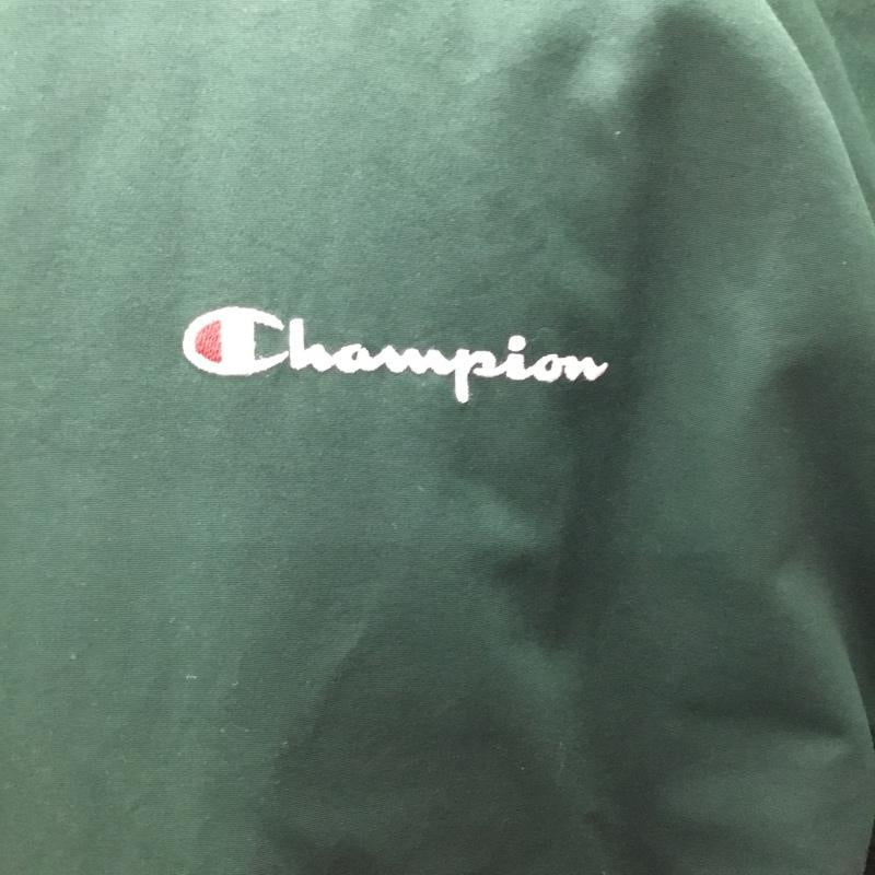 チャンピオン Champion ジャケット、上着 ジャンパー、ブルゾン c3-ns620 WARMERZIPHOODEDJACKET 中綿ジャケット ジップアップジャケット XL ロゴ、文字 緑 / グリーン /  メンズ USED 古着 中古 10112472