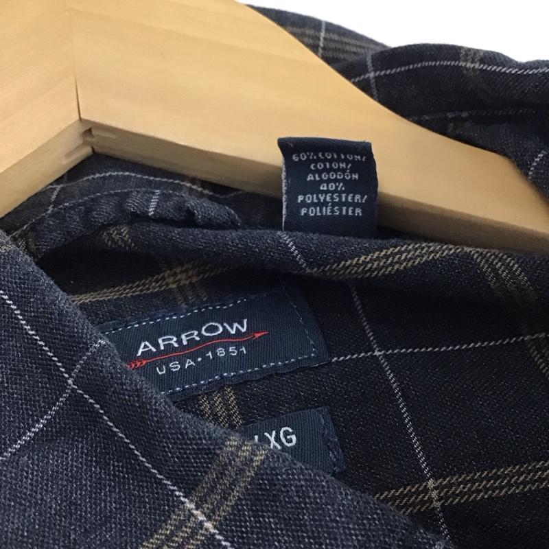 アロー ARROW シャツ、ブラウス 長袖 長袖シャツ チェックシャツ カラーシャツ ボタンダウンシャツ XL チェック マルチカラー / マルチカラー /  メンズ USED 古着 中古 10145704