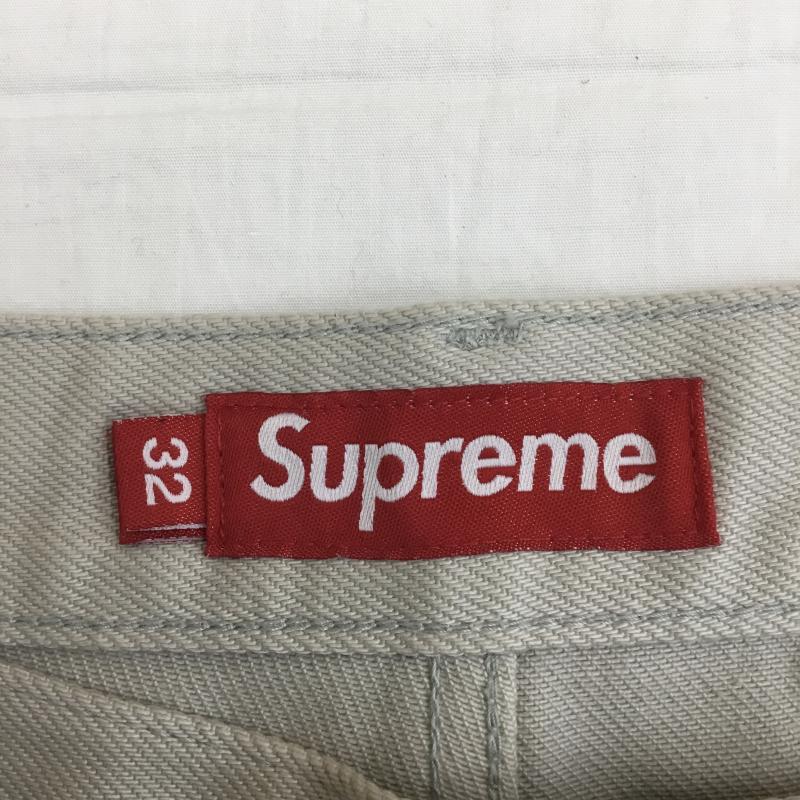 シュプリーム Supreme パンツ ワークパンツ、ペインターパンツ Baggy Jean 32インチ ロゴ、文字 灰 / グレー /  メンズ USED 古着 中古 10137612