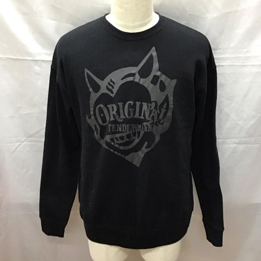 テンダーロイン TENDERLOIN トレーナー 長袖 長袖 M プリント 黒 / ブラック /  メンズ USED 古着 中古 10114378