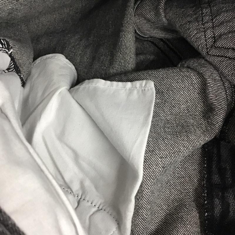 インヘリット INHERIT パンツ デニム、ジーンズ デニムパンツ ワイドパンツ カジュアルパンツ M 無地 ダークグレー / ダークグレー /  メンズ USED 古着 中古 10147280