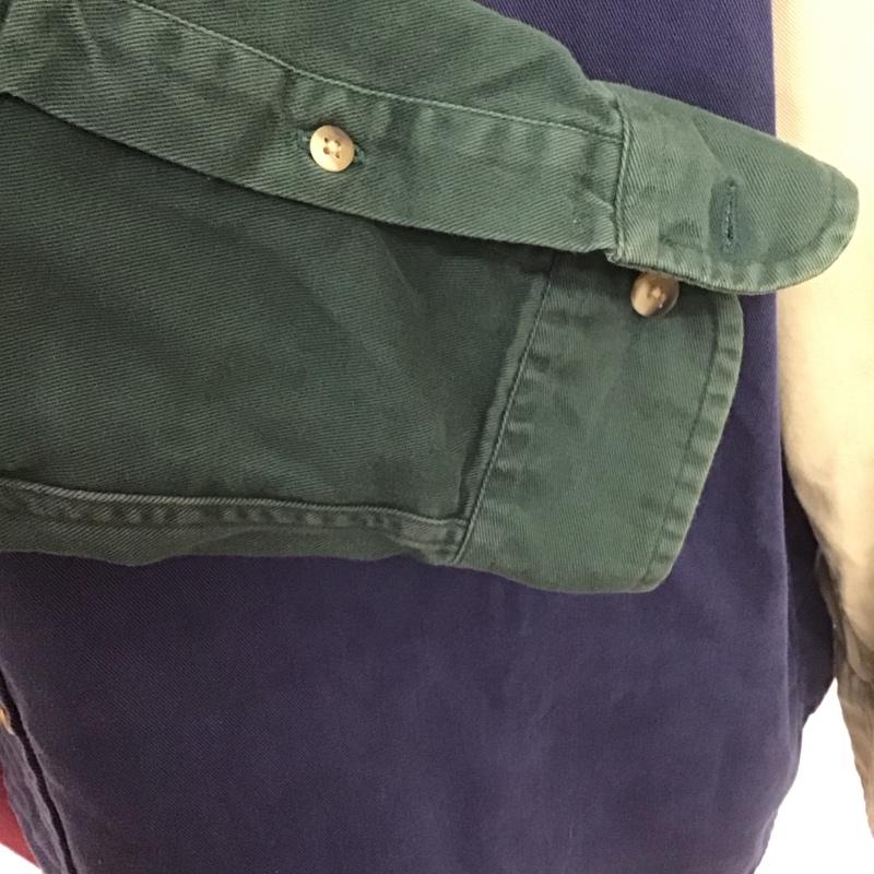 ノーティカ NAUTICA シャツ、ブラウス 長袖 ボタンダウンシャツ 90s L 無地 マルチカラー / マルチカラー /  メンズ USED 古着 中古 10111782
