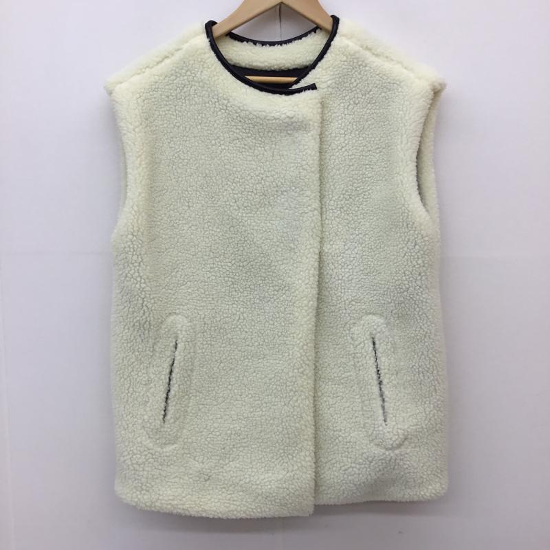 カスタネ Kastane ベスト ベスト KAS1404 FREE 無地 白 / ホワイト / X 黒 / ブラック /  レディース USED 古着 中古 10141165