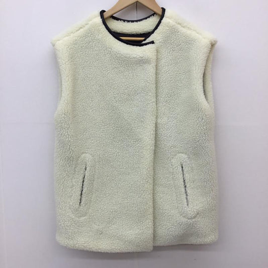 カスタネ Kastane ベスト ベスト KAS1404 FREE 無地 白 / ホワイト / X 黒 / ブラック /  レディース USED 古着 中古 10141165