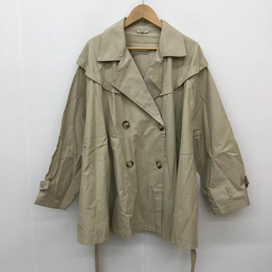 ミスティック mystic コート トレンチコート 2 無地 ベージュ / ベージュ /  レディース USED 古着 中古 10137456