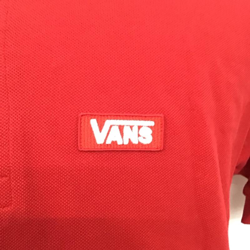 バンズ VANS ポロシャツ 半袖 CD18HS-MS01 ボックスロゴ タグ付き XL ロゴ、文字 赤 / レッド /  メンズ USED 古着 中古 10114627