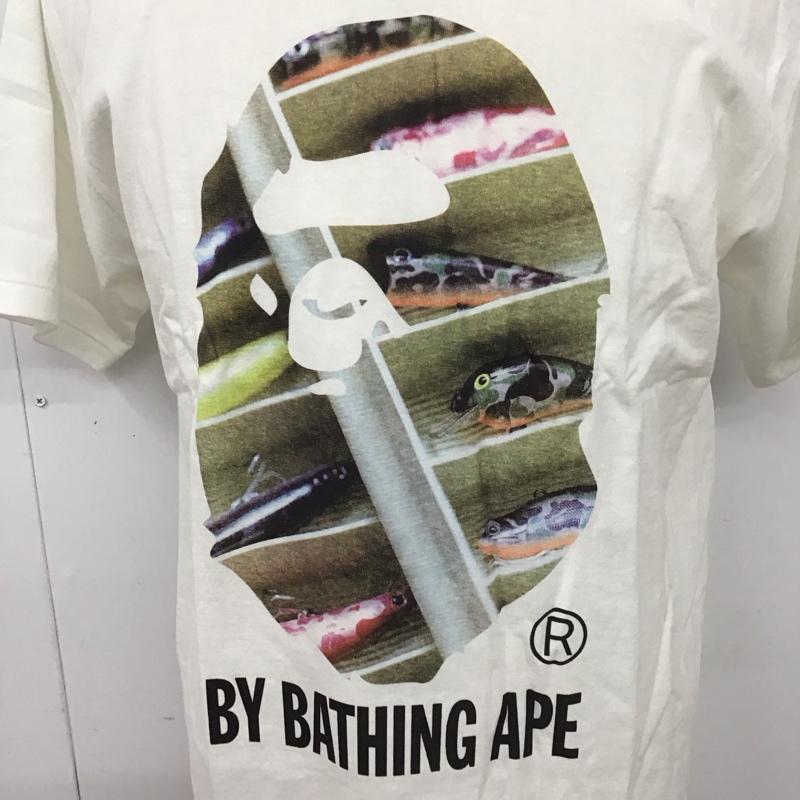 アベイシングエイプ A BATHING APE Tシャツ 半袖 L  白 / ホワイト /  メンズ USED 古着 中古 10114964