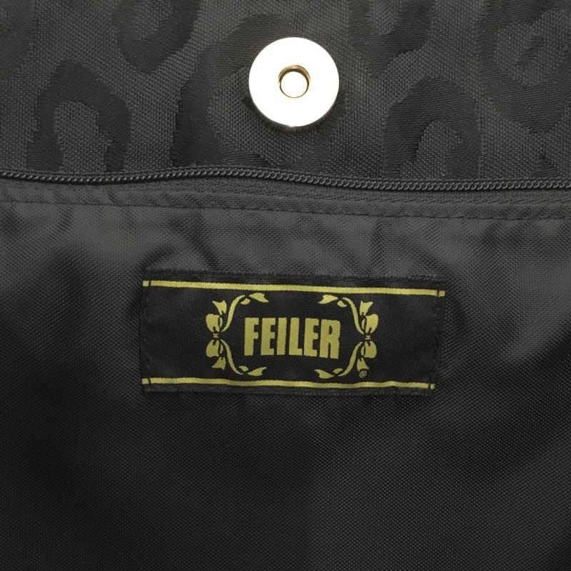 フェイラー feiler トートバッグ トートバッグ ヒョウ柄 レオパード ロゴ、文字 黒 / ブラック /  レディース USED 古着 中古 10135525