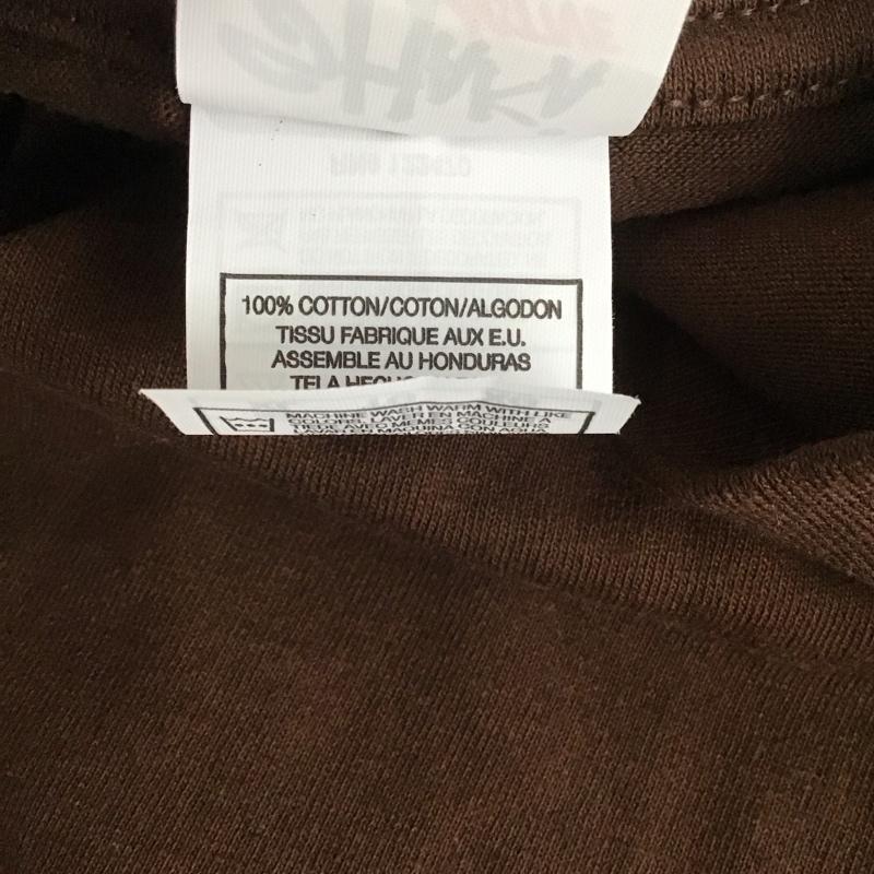 シャカ SHAKA Tシャツ 半袖 半袖カットソー プリントTシャツ クルーネックカットソー XL 無地 茶 / ブラウン /  メンズ USED 古着 中古 10124656