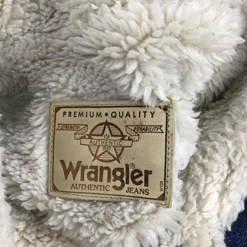 ラングラー Wrangler ジャケット、上着 ジャケット、ブレザー デニムジャケット カラージャケット 長袖ジャケット Gジャン ロゴ、文字 インディゴ / インディゴ /  メンズ USED 古着 中古 10112719