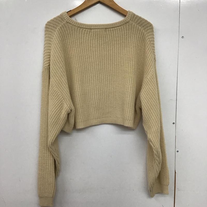 エヘカソポ ehka sopo カーディガン 長袖 FREE 無地 ベージュ / ベージュ /  レディース USED 古着 中古 10147190