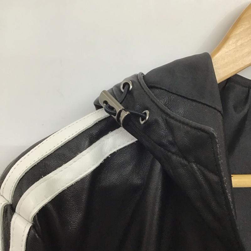 ジェジヌヴィテ CEZHNVYYTE ジャケット、上着 ジャケット、ブレザー T1615-2006 レザー シープスキン フード 無地 黒 / ブラック / X 白 / ホワイト /  メンズ USED 古着 中古 10138990