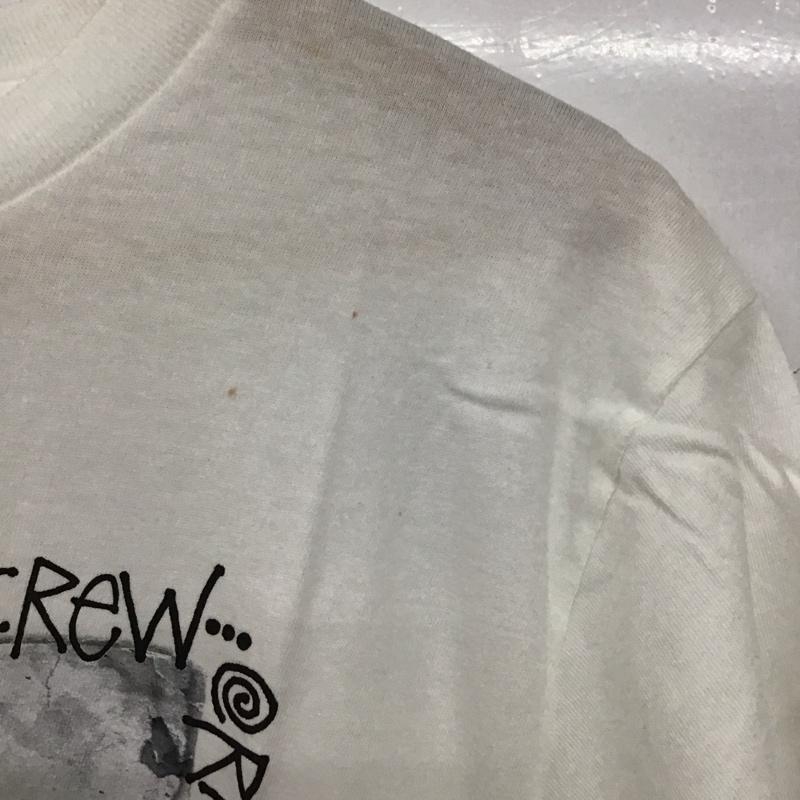 ステューシー STUSSY Tシャツ 半袖 半袖カットソー プリントTシャツ クルーネックカットソー M プリント 白 / ホワイト /  メンズ USED 古着 中古 10134057