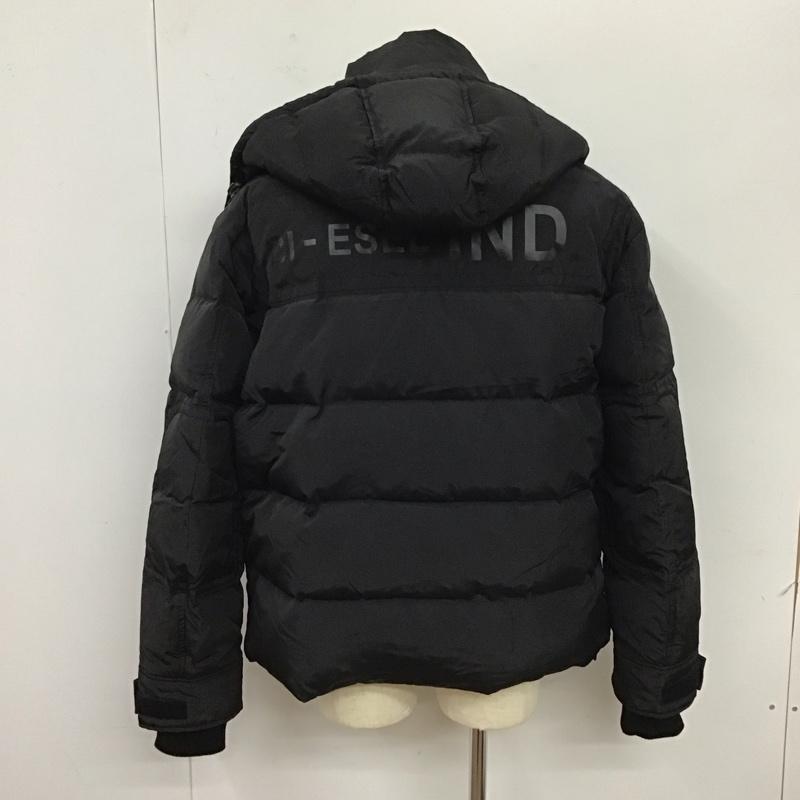 ディーゼル DIESEL ジャケット、上着 ジャンパー、ブルゾン ジップアップジャケット アウター ダウンジャケット L ロゴ、文字 黒 / ブラック /  メンズ USED 古着 中古 10115926