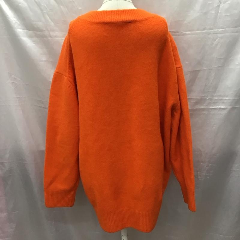 ザラ ZARA ニット、セーター 長袖 5536 135 615 オーバーサイズ M 無地 橙 / オレンジ /  レディース USED 古着 中古 10118407