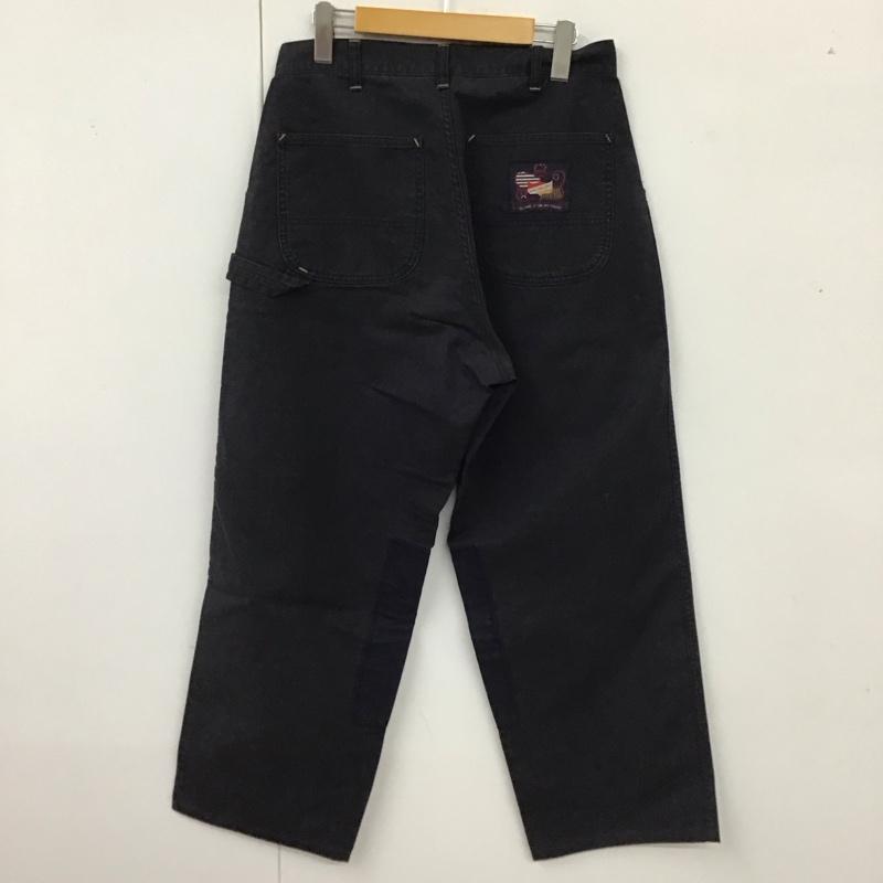 カールヘルム KARLHELMUT パンツ デニム、ジーンズ ワイドパンツ カジュアルパンツ ワークパンツ L ロゴ、文字 紺 / ネイビー /  メンズ USED 古着 中古 10118440