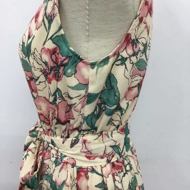 デュラス DURAS ワンピース ロングスカート ノースリーブロングワンピース フレアスカート FREE プリント マルチカラー / マルチカラー /  レディース USED 古着 中古 10143602