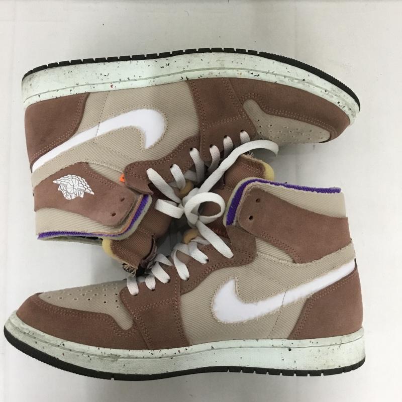 ナイキ NIKE スニーカー スニーカー CT0978-201 AIR JORDAN 1 ZOOM AIR CMFT 28cm 28.0cm ロゴ、文字 茶 / ブラウン /  メンズ USED 古着 中古 10129547