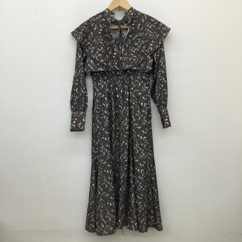 マーキュリーデュオ MERCURYDUO ワンピース ロングスカート S 総柄 茶 / ブラウン / X 白 / ホワイト /  レディース USED 古着 中古 10129975