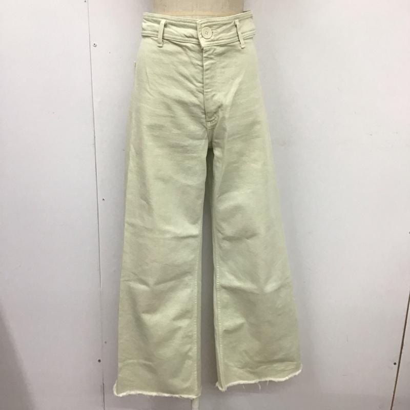 ザラ ZARA パンツ デニム、ジーンズ 8246 241 500 フレアパンツ 無地 薄緑 / ライトグリーン /  レディース USED 古着 中古 10111072