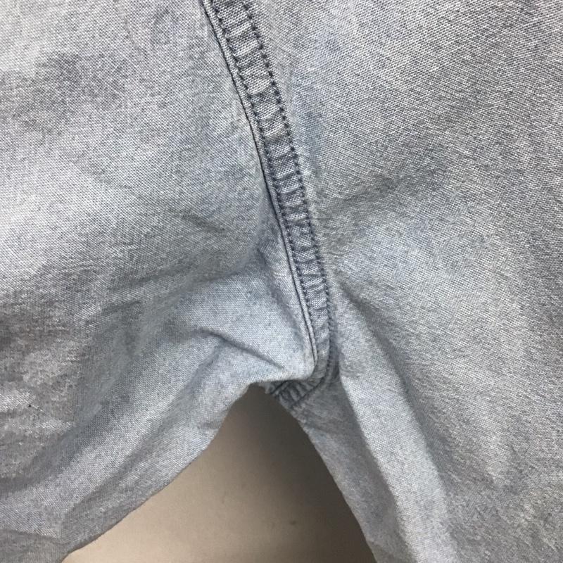 古着 USED シャツ、ブラウス 長袖 WARNER BROS デニムシャツ ワーナーブラザーズ バックスバニー キャラクター 水色 / ライトブルー /  メンズ USED 古着 中古 10120238