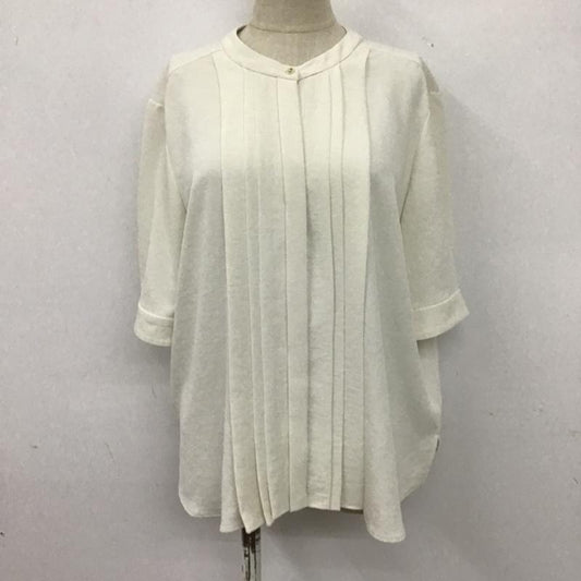 レプシィム LEPSIM シャツ、ブラウス 半袖 M 無地 オフホワイト / オフホワイト /  レディース USED 古着 中古 10106127