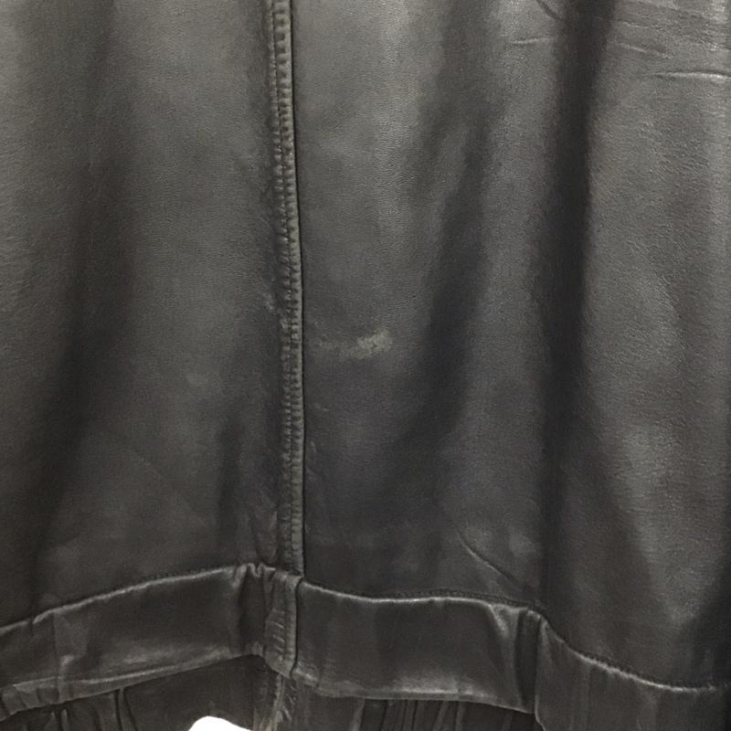 コーチ COACH ジャケット、上着 ジャケット、ブレザー ジップアップジャケット アウター 古着 レザージャケット XL 無地 黒 / ブラック /  メンズ USED 古着 中古 10143843