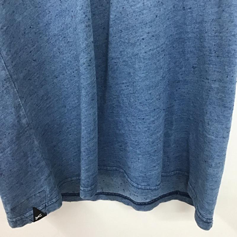 デンハム DENHAM Tシャツ 半袖 半袖Tシャツ プリントTシャツ クルーネックカットソー S 無地 青 / ブルー /  メンズ USED 古着 中古 10133232