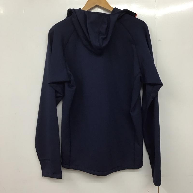 モンベル mont-bell パーカー 長袖 ジップパーカー M 無地 紺 / ネイビー /  メンズ USED 古着 中古 10144739