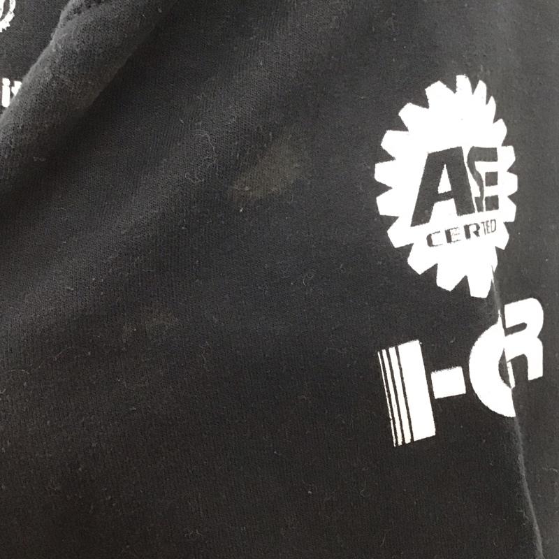 古着 USED トレーナー 長袖 長袖トレーナー スウェット クルーネック リブスウェットカットソー XL ロゴ、文字 黒 / ブラック /  メンズ USED 古着 中古 10124709