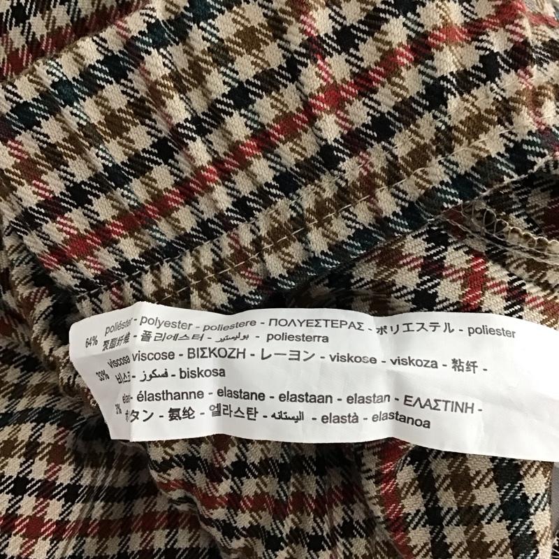 ザラティーアールエフ ZARA TRF ボトムス ボトムス 7385 280 707 ワイドパンツ L チェック マルチカラー / マルチカラー /  レディース USED 古着 中古 10122363