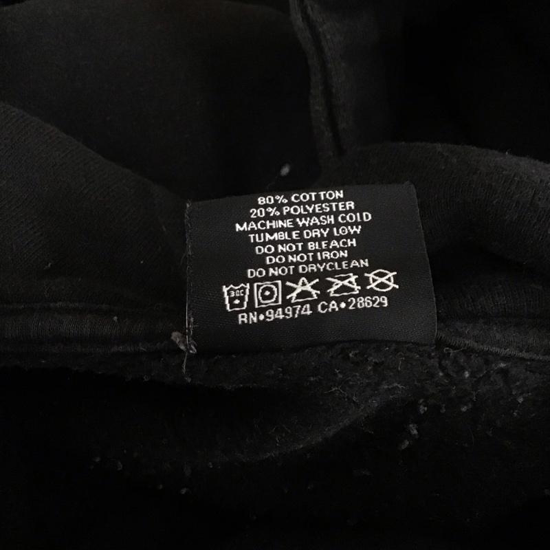 ステューシー STUSSY パーカー 長袖 長袖パーカー フード付きパーカー プリントスウェット トレーナー L ロゴ、文字 黒 / ブラック /  メンズ USED 古着 中古 10117654