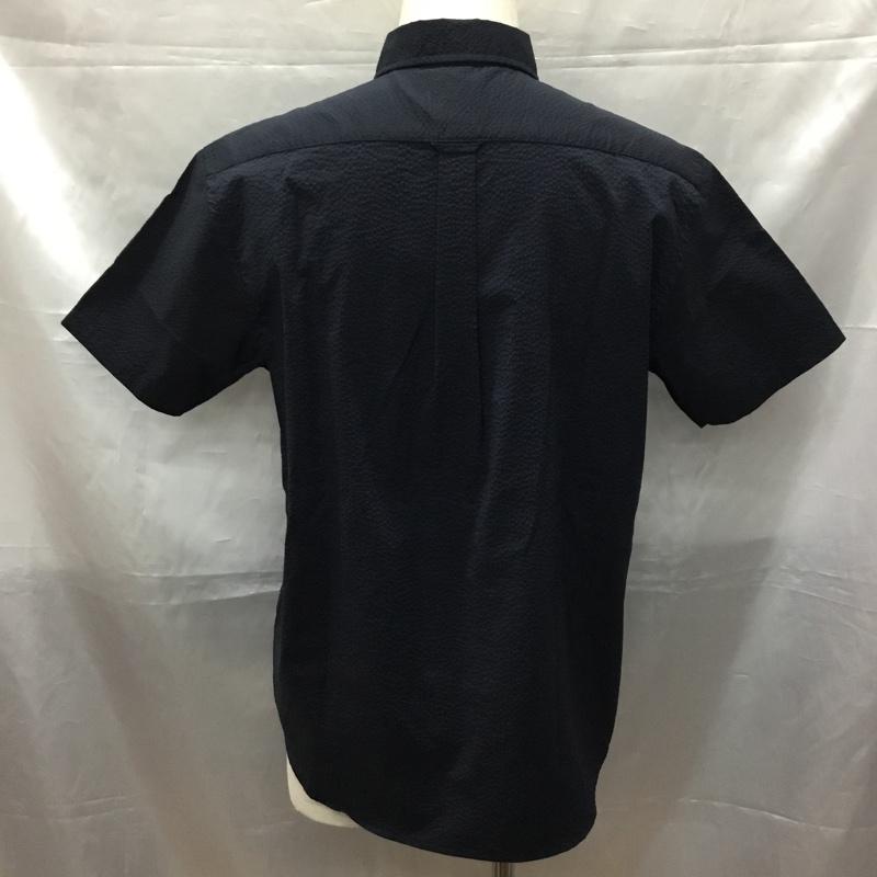 ザノースフェイス THE NORTH FACE シャツ、ブラウス 半袖 nr21722 ショートスリーブライメケンシャツ 半袖シャツ ボタンダウンシャツ L ストライプ 紺 / ネイビー /  メンズ USED 古着 中古 10109429