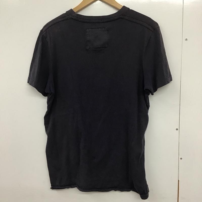 アバクロンビーアンドフィッチ ABERCROMBIE&FITCH Tシャツ 半袖 半袖カットソー プリントTシャツ クルーネックカットソー L ロゴ、文字 紺 / ネイビー /  メンズ USED 古着 中古 10132081