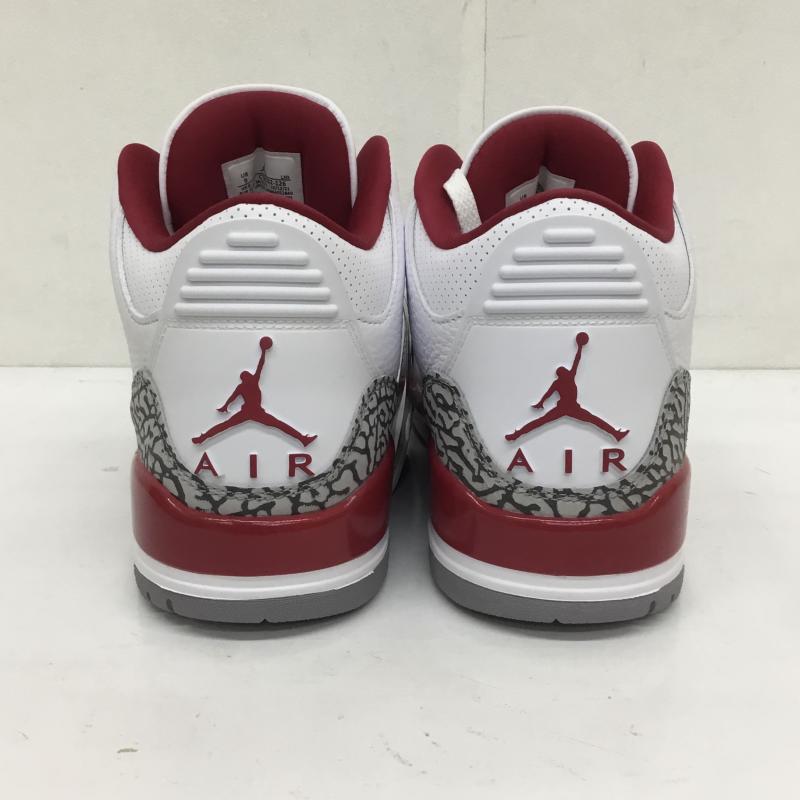 ナイキ NIKE スニーカー スニーカー AIR JORDAN 3 RETRO CT8532-126 27.0cm  白 / ホワイト / X 赤 / レッド / X 灰 / グレー /  メンズ USED 古着 中古 10120251