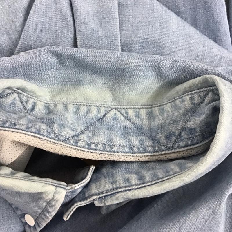 ザ ノースフェイス パープルレーベル THE NORTH FACE PURPLE LABEL シャツ、ブラウス 長袖 nt3067n LightDenimBDShirt 長袖デニムシャツ M 無地 インディゴ / インディゴ /  メンズ USED 古着 中古 10129660