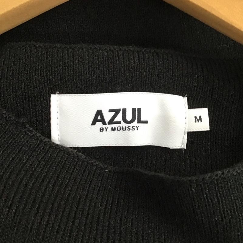 アズールバイマウジー AZUL BY MOUSSY ワンピース ロングスカート 250EAB73-022H BOTTLE NECK BLOUSING OP M 無地 黒 / ブラック /  レディース USED 古着 中古 10130544