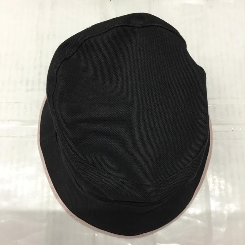 レッドバレンチノ RED VALENTINO 帽子 ハット VQ0HGA06XGU バケットハット ワンポイント 黒 / ブラック / X 桃 / ピンク /  レディース USED 古着 中古 10114851