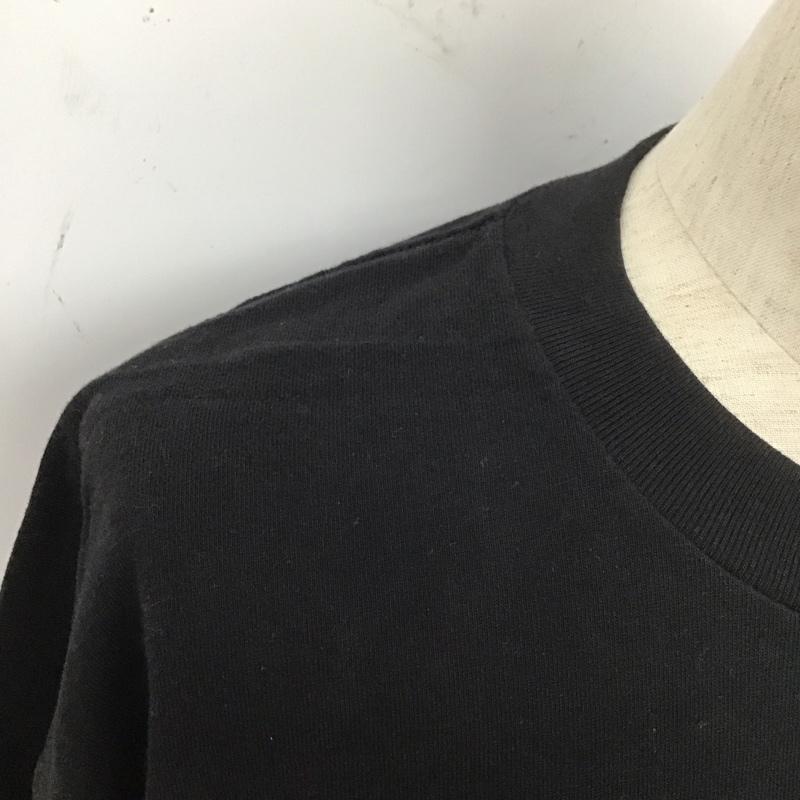モンキータイム MONKEY TIME カットソー 長袖 長袖カットソー 無地カットソー クルーネック L ロゴ、文字 黒 / ブラック /  メンズ USED 古着 中古 10127345
